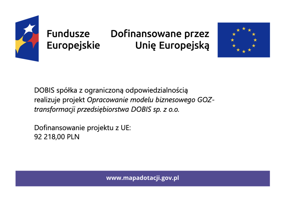 Opracowanie modelu biznesowego GOZ-transformacji przedsiębiorstwa DOBIS sp. z o.o.